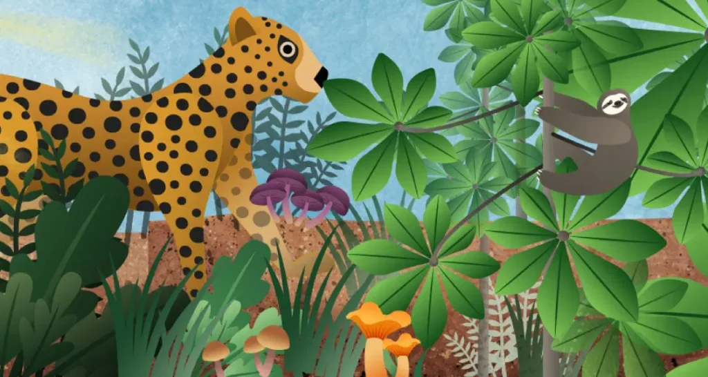 An illustration from the Ecosystem Restoration unit