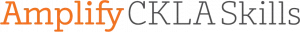 Logo with the text "Amplify CKLA Skills" in orange and black on a white background.