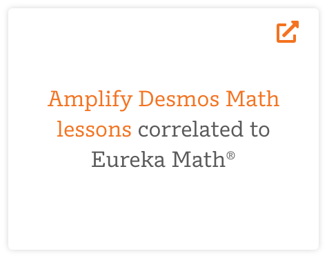 Text reads: "Amplify Desmos Math lessons correlated to Eureka Math.